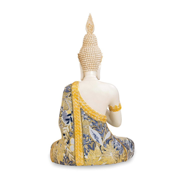 Serene Malaysian Polyresin Blessing Buddha Statue for Home and Office