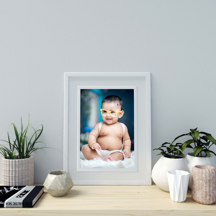 Premium Framed White A4 Print with Protective Features