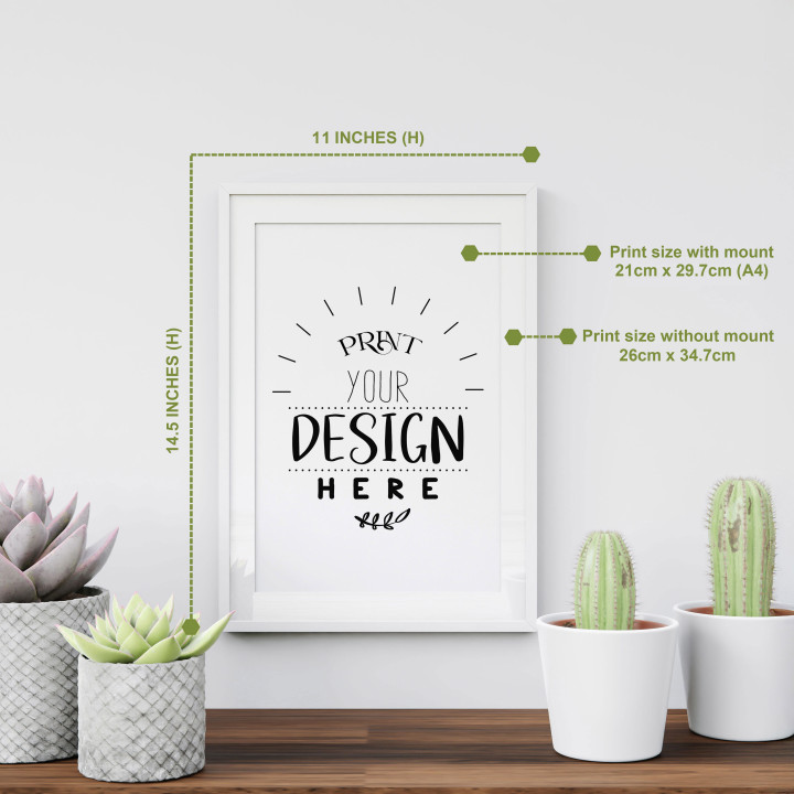 Elegant Braids Trio, Set of 3 A4, With print