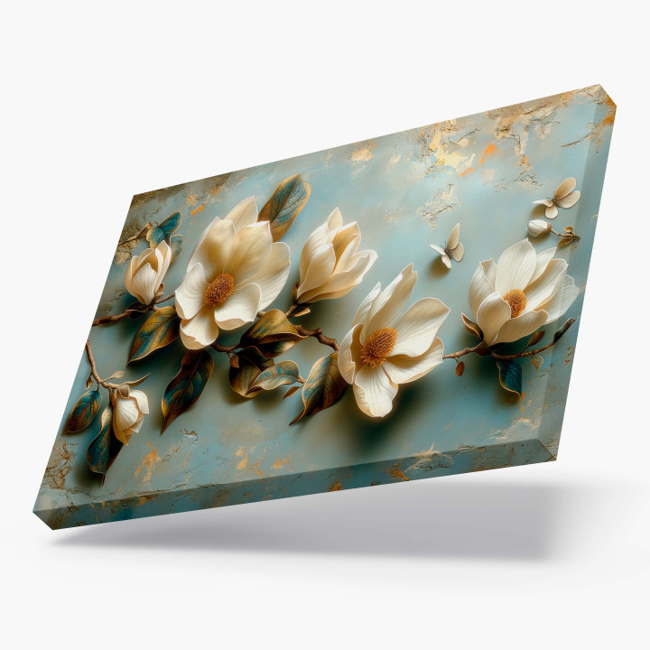 Elegant Floral Canvas Wall Art 