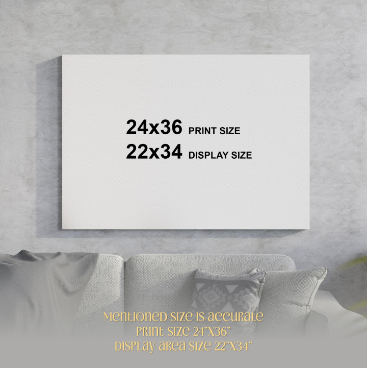Golden Serenity: Abstract Buddha Head Canvas Print 24x36