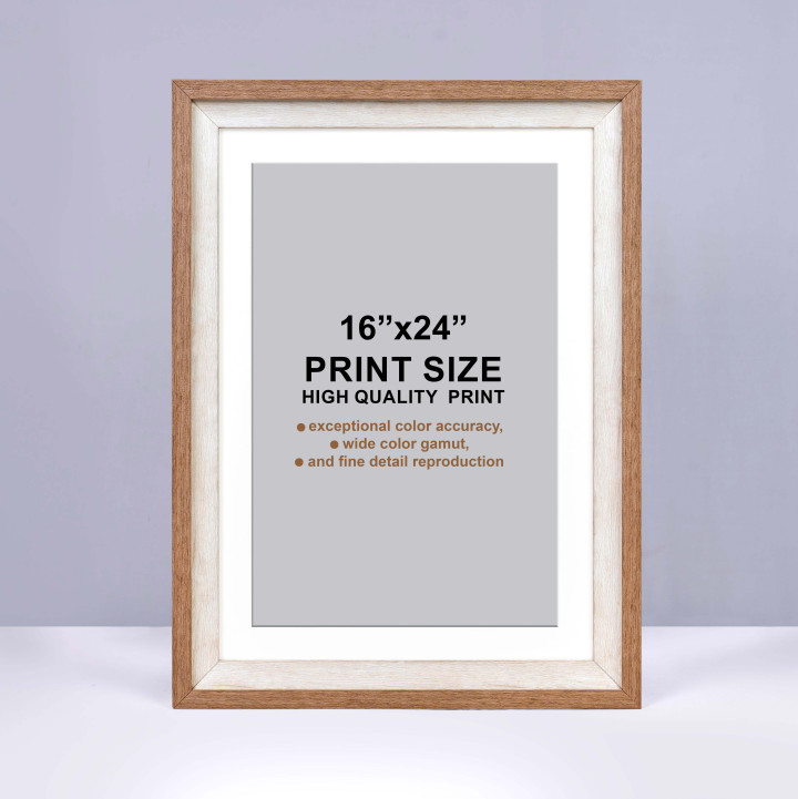 Elegant Dual-Tone Wood Picture Frame for Cherished Memories 22