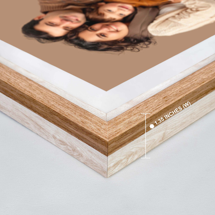 Elegant Dual-Tone Wood Picture Frame for Cherished Memories 22