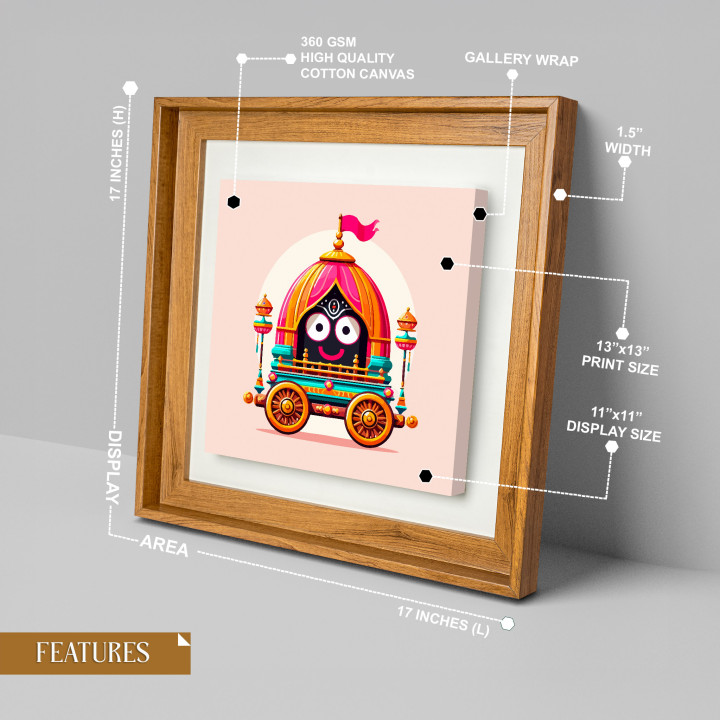 Divine Lord Jagannath Ratha Yatra Canvas Print | Spiritual Home Decor 17