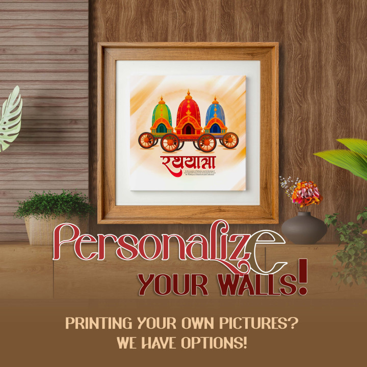Traditional Rath Yatra Canvas | Indian Festive Decor Spiritual Home Decor 17