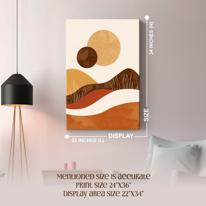 Modern Abstract Canvas Wall Art - Multiple Display Options 24