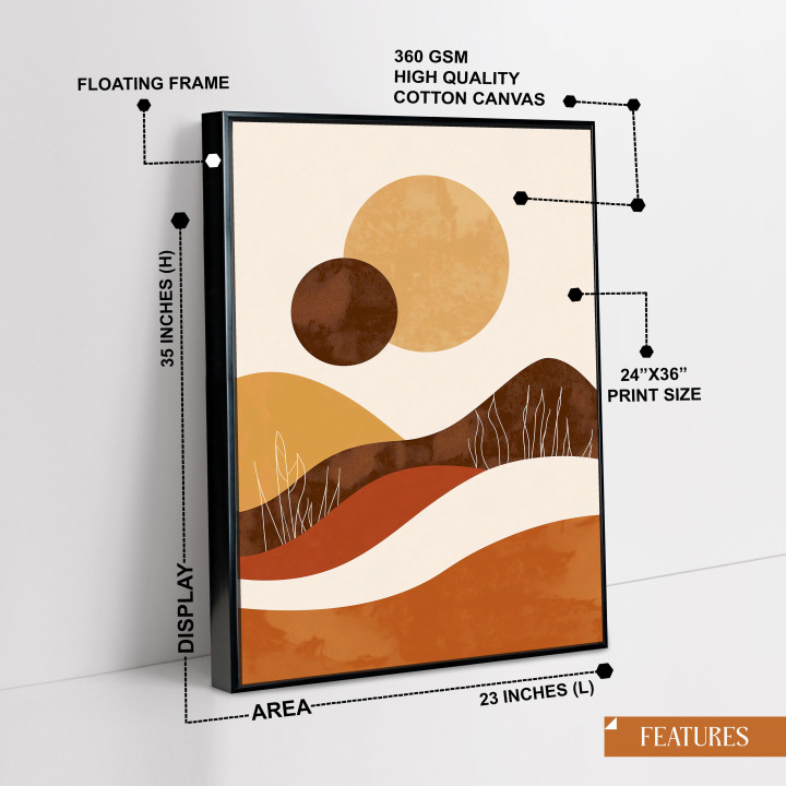 Modern Abstract Canvas Wall Art - Multiple Display Options 24