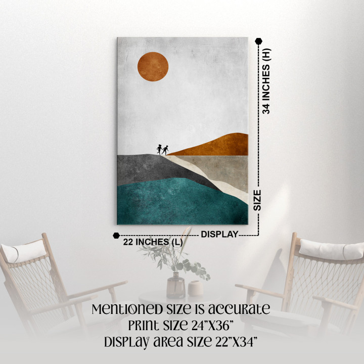 Modern Abstract Landscape Canvas Print - Elevate Your Decor 24
