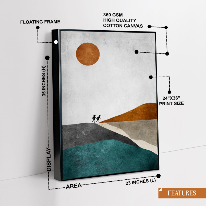Modern Abstract Landscape Canvas Print - Elevate Your Decor 24