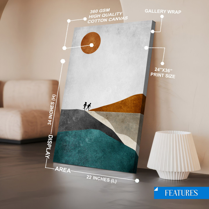 Modern Abstract Landscape Canvas Print - Elevate Your Decor 24