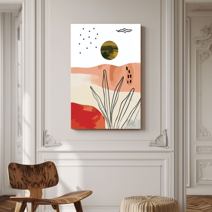 Abstract Sunset Canvas Wall Art - Your Choice of Frame or Gallery Wrap 24
