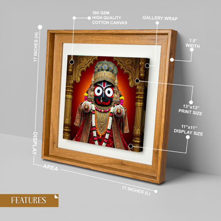 Divine Lord Jagannath Canvas Print - High-Quality Cotton Canvas Gallery Wrap 17