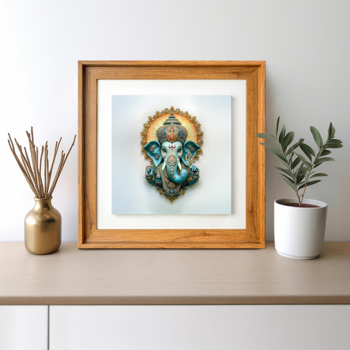 Exquisite Ganesha Canvas Print - Spiritual Home Decor & Thoughtful Gift 17