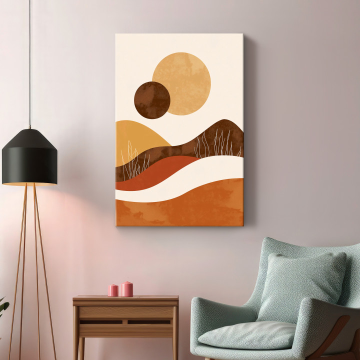 Modern Abstract Canvas Wall Art - Multiple Display Options 24