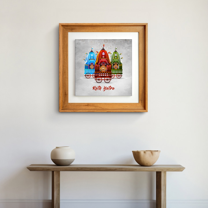 Vibrant Ratha Yatra Canvas Print - High-Quality Cotton Canvas Gallery Wrap 17