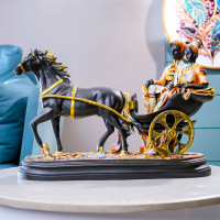 Horse Carriage Couple Showpiece | Home & Office Decor | Gift for Wedding & Housewarming