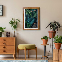 Elegant Brown Wood Finish Photo Frame with 12