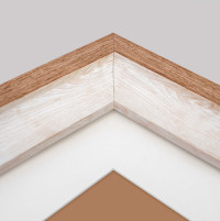 Elegant Dual-Tone Wood Picture Frame for Cherished Memories 22