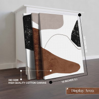 Contemporary Curves: Abstract Canvas Print, Three Piece Set, Wall Art 22x52