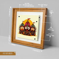 Rath Yatra Festival Art Canvas Print | Jagannath Puri Inspired Wall Decor 17