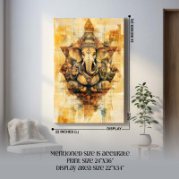 Divine Ganesha Gallery Wrap Canvas Print - 24