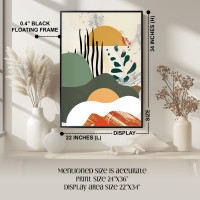 Abstract Landscape Canvas Wall Art | High-Quality | Floating Frame or Gallery Wrap Options 24