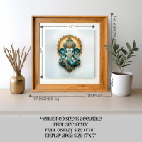 Exquisite Ganesha Canvas Print - Spiritual Home Decor & Thoughtful Gift 17