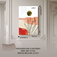 Abstract Sunset Canvas Wall Art - Your Choice of Frame or Gallery Wrap 24