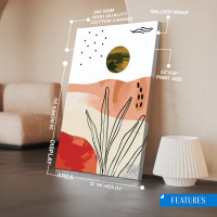 Abstract Sunset Canvas Wall Art - Your Choice of Frame or Gallery Wrap 24