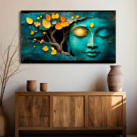 Golden Bodhi Serenity - Canvas Wall Art - Spiritual Home Decor 24